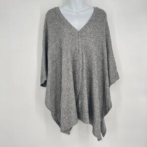 Cherish Heather Gray Knit Poncho‎ Soft & Cozy Oversized size Small